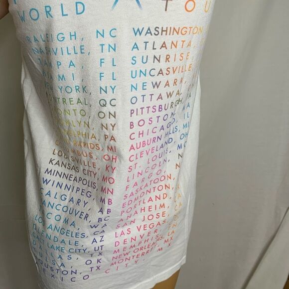 Katy Perry Prismatic World Tour Band T Shirt Tee Medium Unisex Men’s Music Pop - Picture 8 of 9